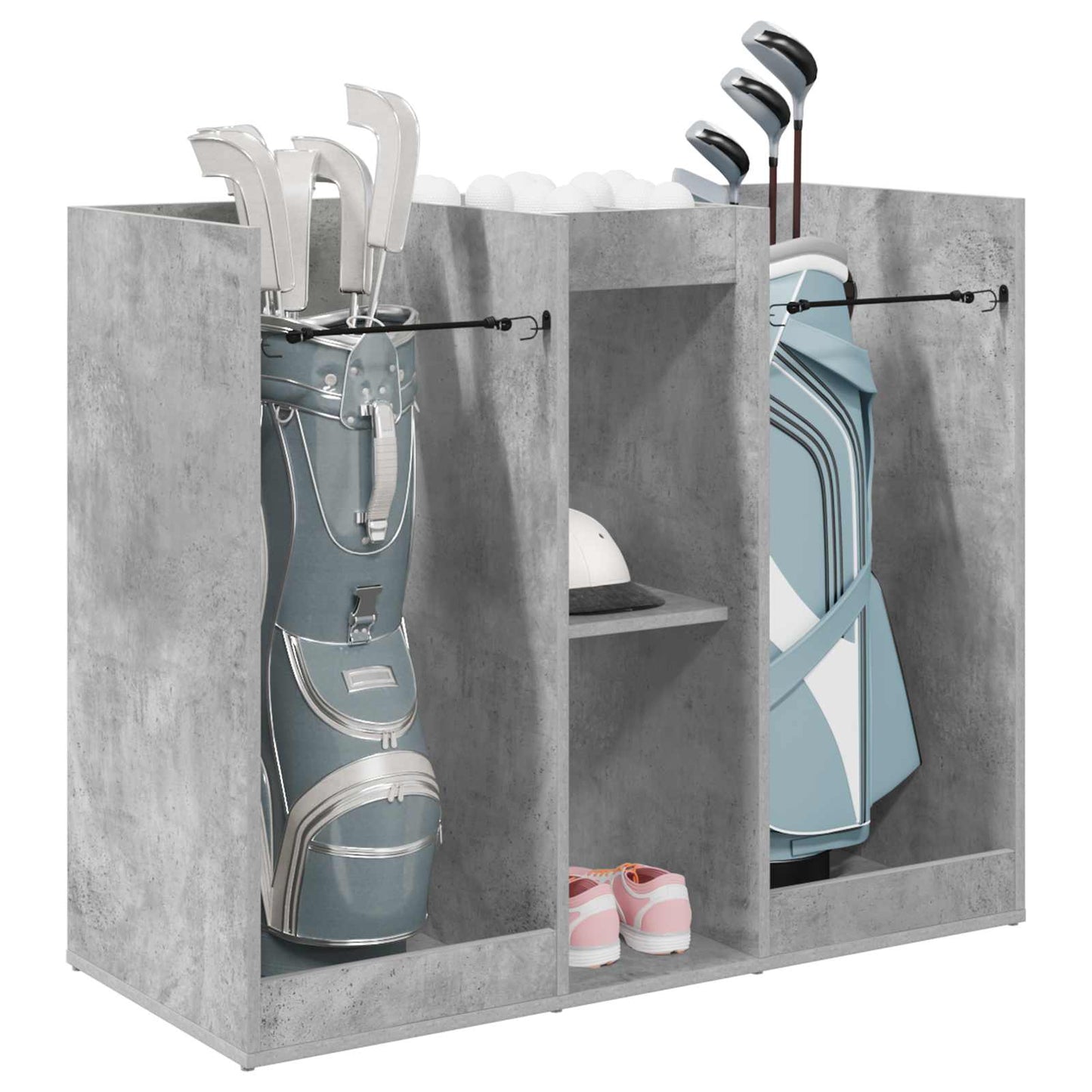 Vidaxx meuble de golf uni béton gris 102 x 45 x 85,5 cm