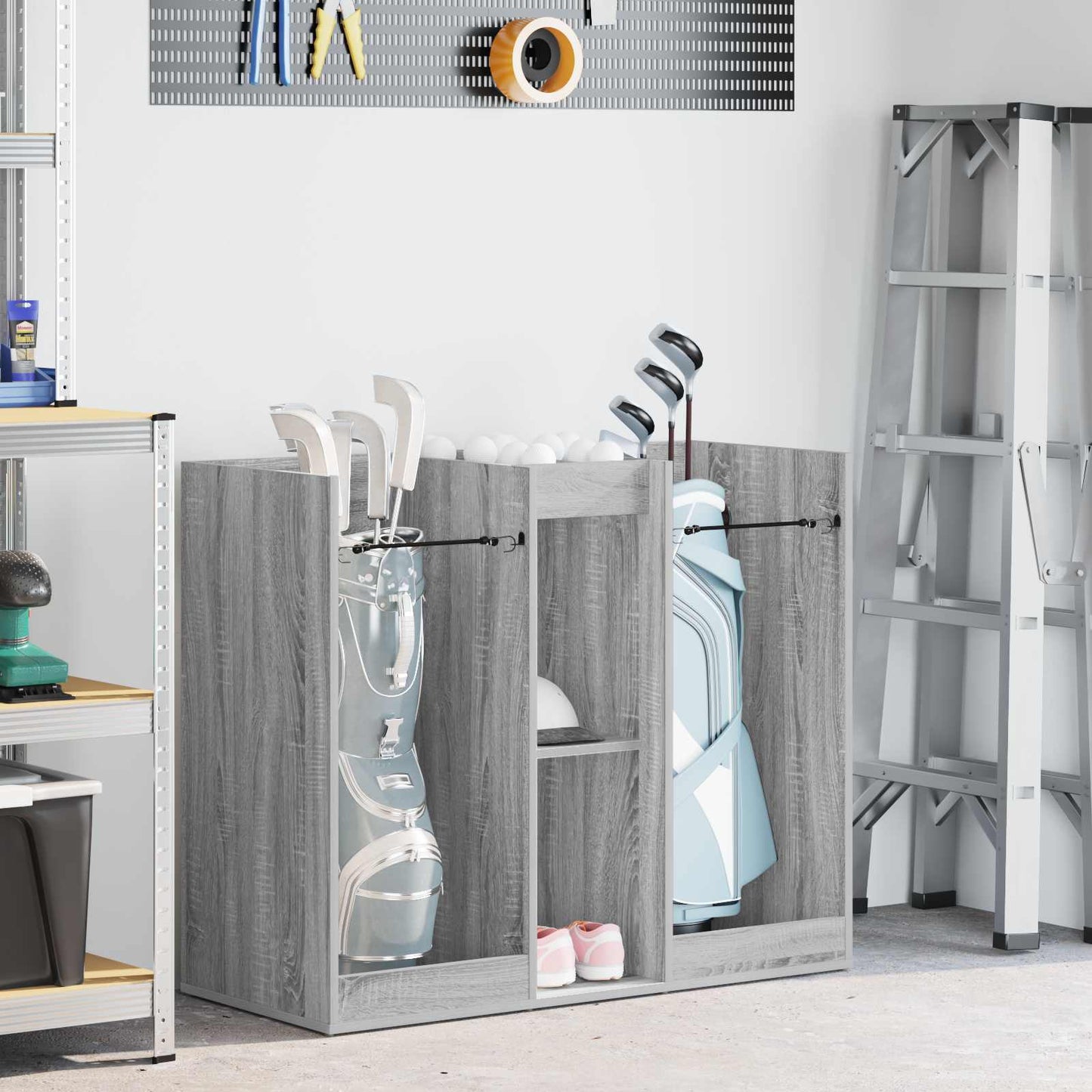 Vidaxl meuble de golf uni gris sonoma 102 x 45 x 85,5 cm