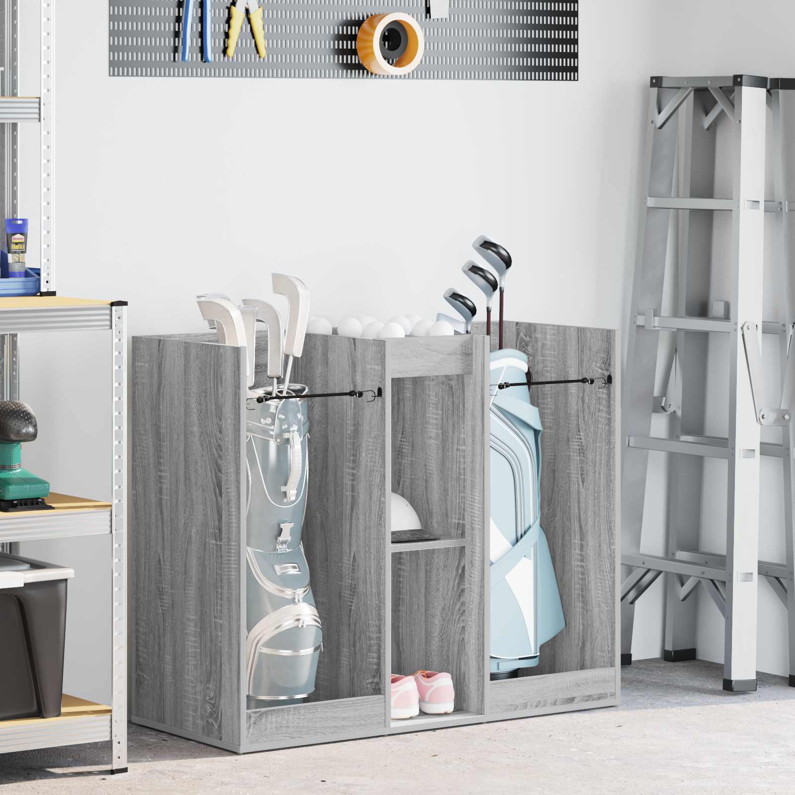 Vidaxl meuble de golf uni gris sonoma 102 x 45 x 85,5 cm