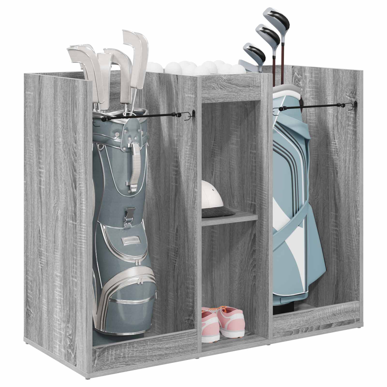 Vidaxl meuble de golf uni gris sonoma 102 x 45 x 85,5 cm