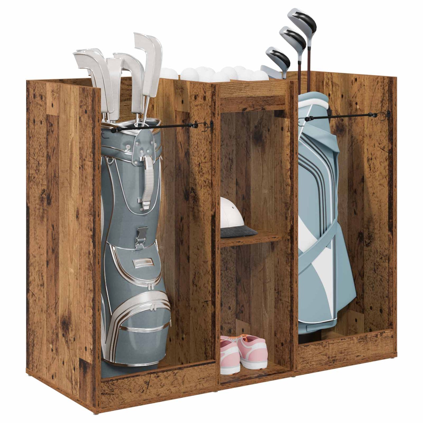 Vidaxx meuble de golf bois ancien uni 102 x 45 x 85,5 cm