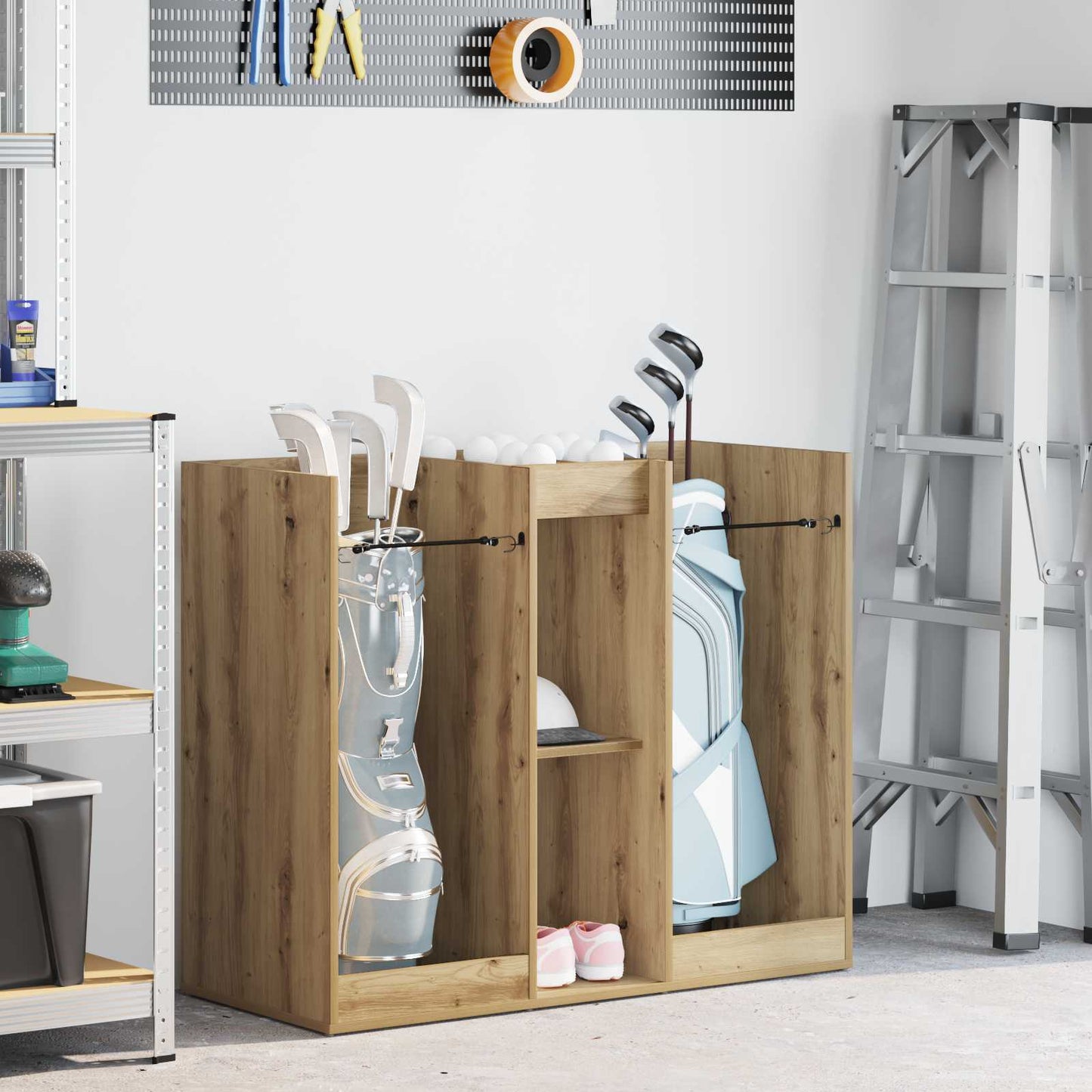 Vidaxx meuble de golf chêne artisanal uni 102 x 45 x 85,5 cm