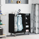 Vidaxx meuble de golf à roulettes chêne noir uni 90 x 45 x 98 cm