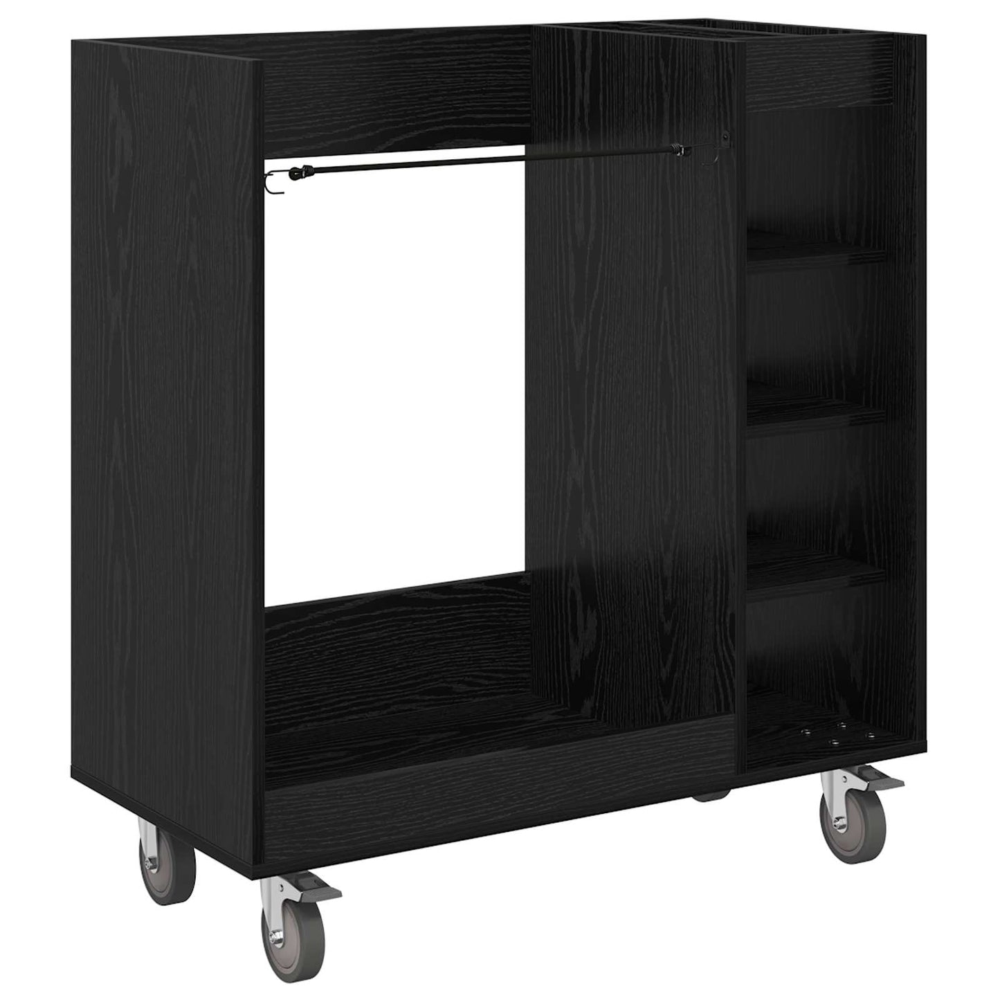Vidaxx meuble de golf à roulettes chêne noir uni 90 x 45 x 98 cm