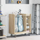 Vidaxl meuble de golf avec roulettes chêne sonoma uni 90 x 45 x 98 cm
