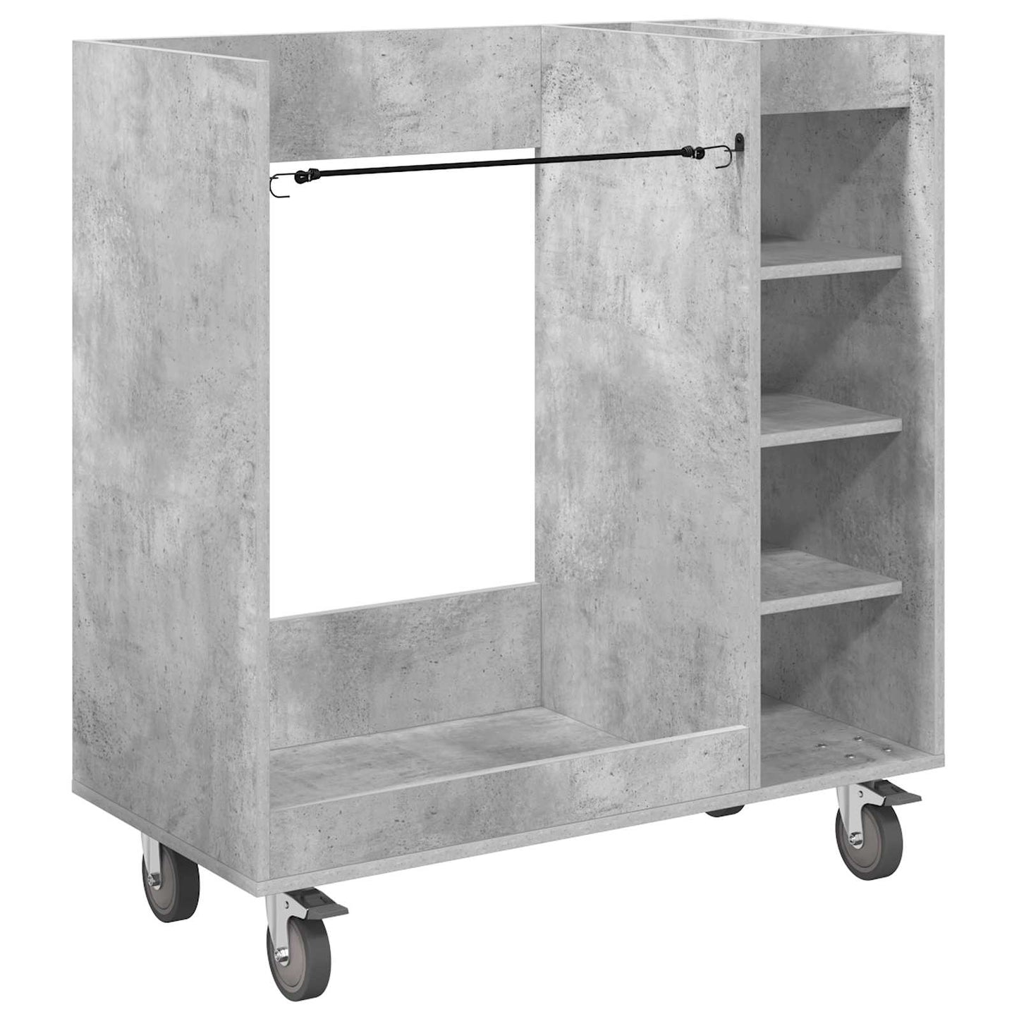 Vidaxx armoire de golf avec roulette gris béton uni 90 x 45 x 98 cm