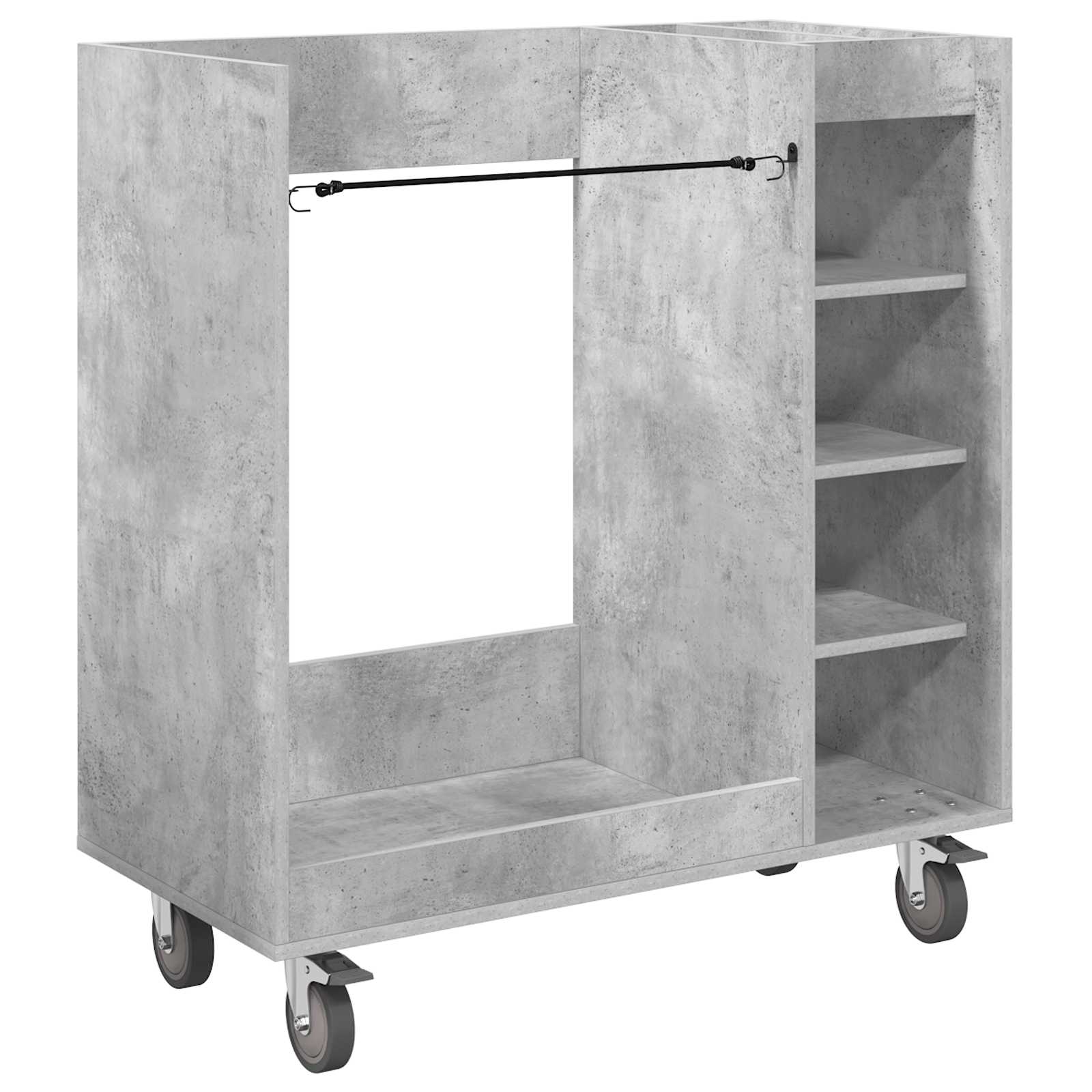 Vidaxx armoire de golf avec roulette gris béton uni 90 x 45 x 98 cm