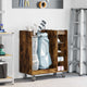 Vidaxx meuble de golf à roulettes, chêne fumé uni, 90 x 45 x 98 cm