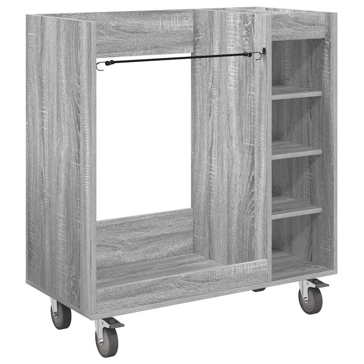 Vidaxl meuble de golf avec roulette gris uni sonoma 90 x 45 x 98 cm