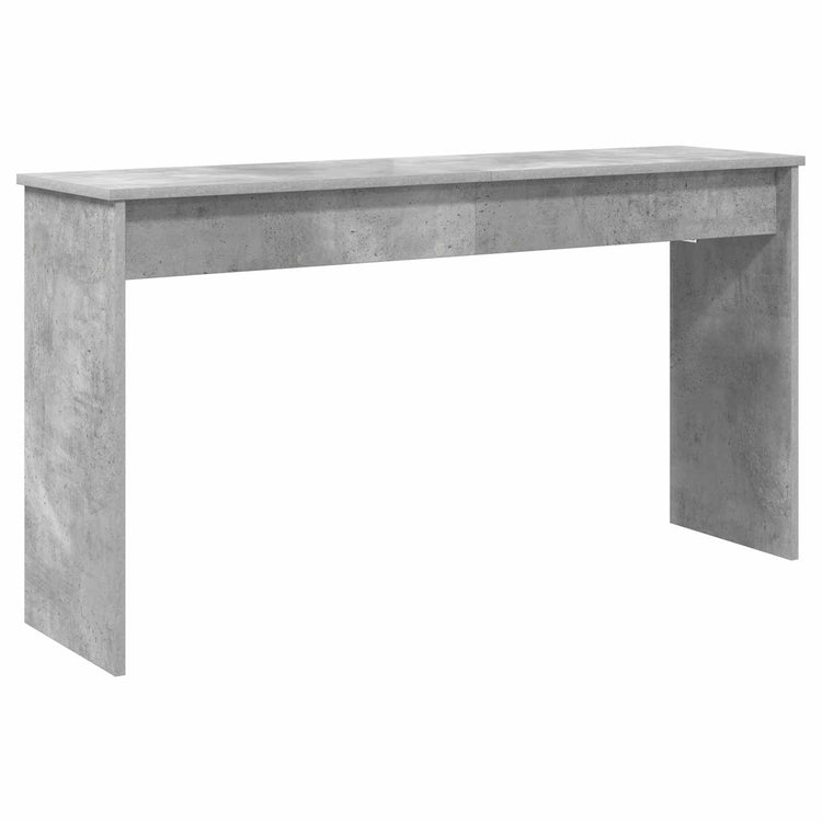 Vidaxxl support de clavier gris béton 120 x 32 x 64 cm bois fini