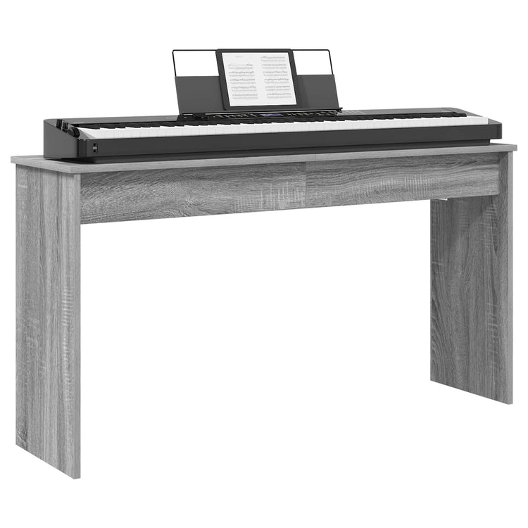 Vidaxl support de clavier gris sonoma 120 x 32 x 64 cm bois fini
