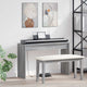 Vidaxl support de clavier gris sonoma 100 x 32 x 64 cm bois travaillé
