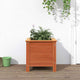 Vidaxl pot de fleur de jardin cire marron 40 x 40 x 39 cm bois de pin massif