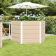 Vidaxx jardinière ivoire 129 x 129 x 75 cm acier
