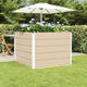 Vidaxx jardinière ivoire 100 x 100 x 75 cm acier