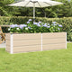 Vidaxx jardinière ivoire 160 x 40 x 45 cm acier