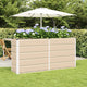 Vidaxx jardinière ivoire 160 x 40 x 75 cm acier
