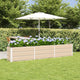 Vidaxx jardinière ivoire 240 x 40 x 45 cm acier
