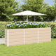 Vidaxx jardinière ivoire 160 x 40 x 75 cm acier