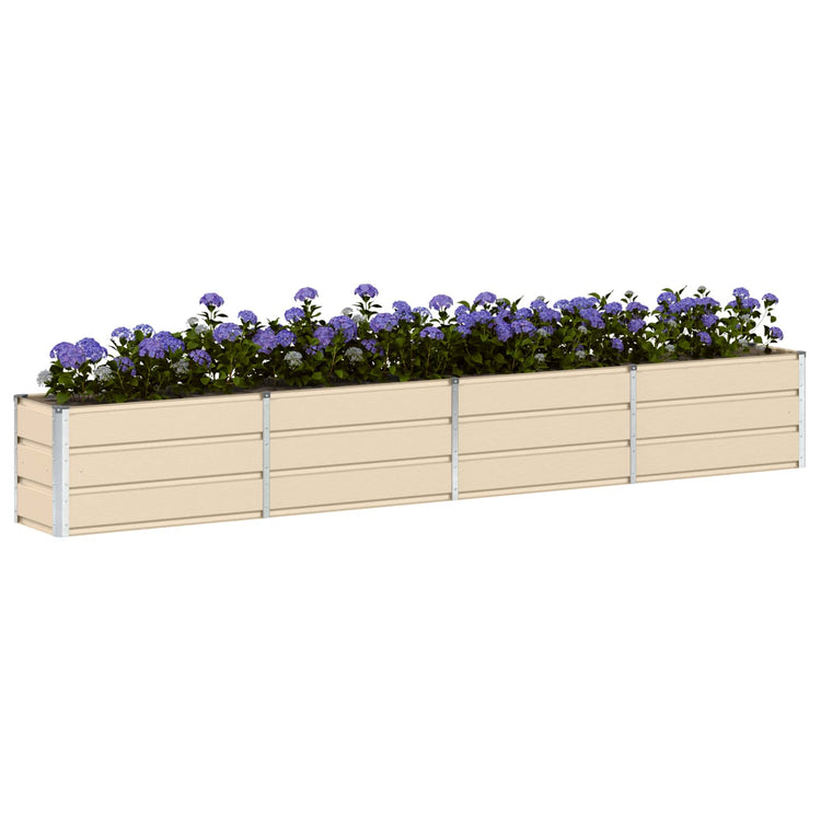 Vidaxx jardinière ivoire 320 x 40 x 45 cm acier