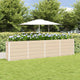 Vidaxx jardinière ivoire 160 x 40 x 75 cm acier