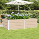 Vidaxx jardinière ivoire 160 x 80 x 45 cm acier