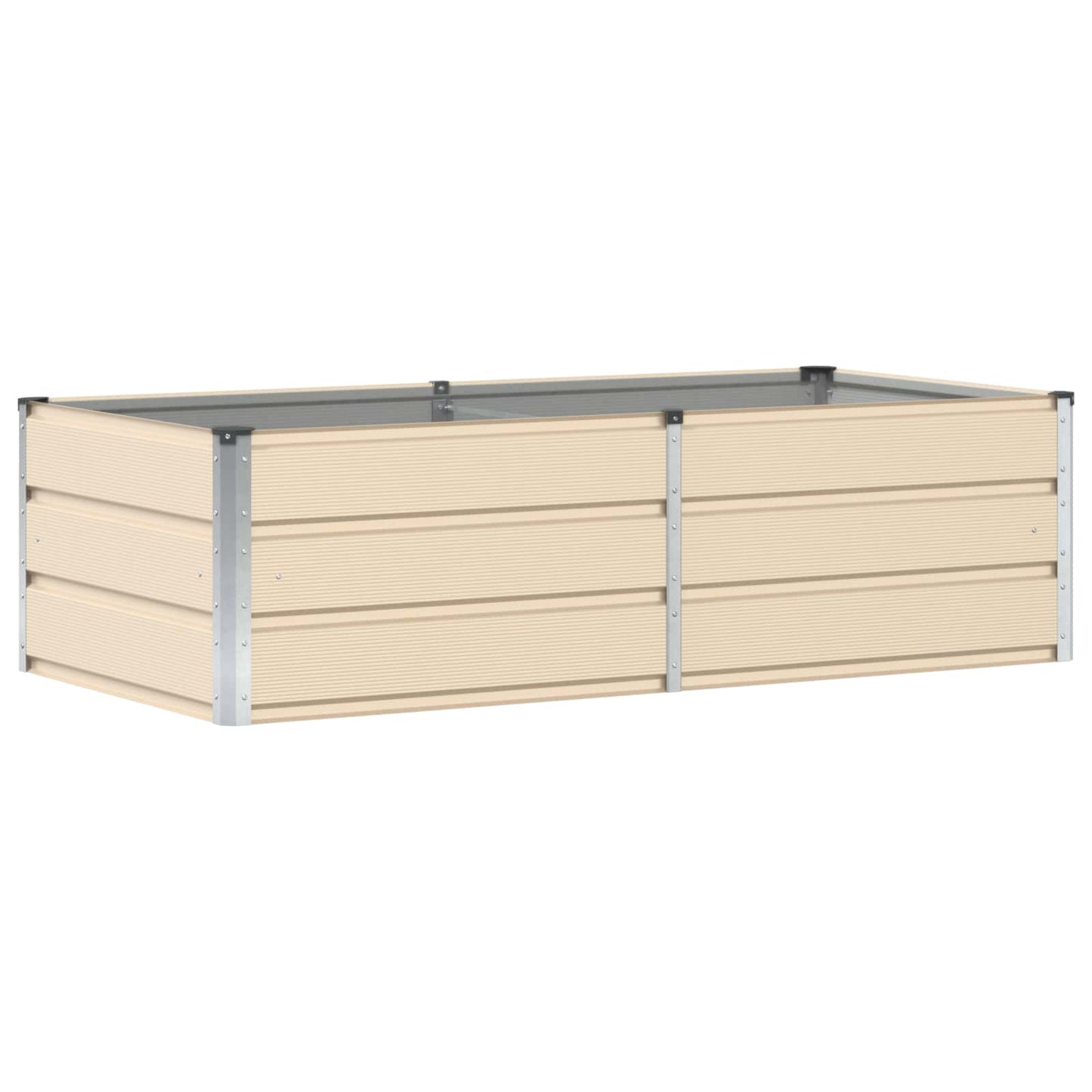 Vidaxx jardinière ivoire 160 x 80 x 45 cm acier