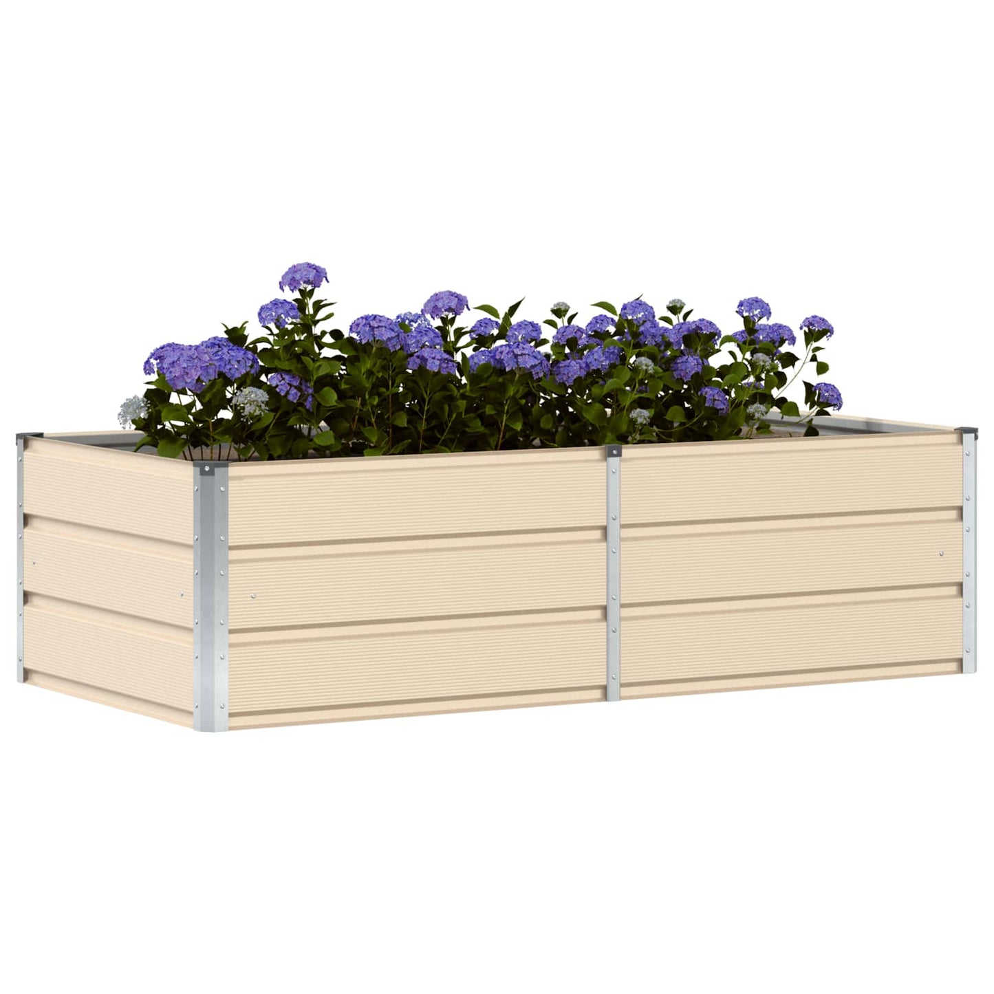 Vidaxx jardinière ivoire 160 x 80 x 45 cm acier