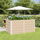 Vidaxx jardinière ivoire 160 x 80 x 75 cm acier