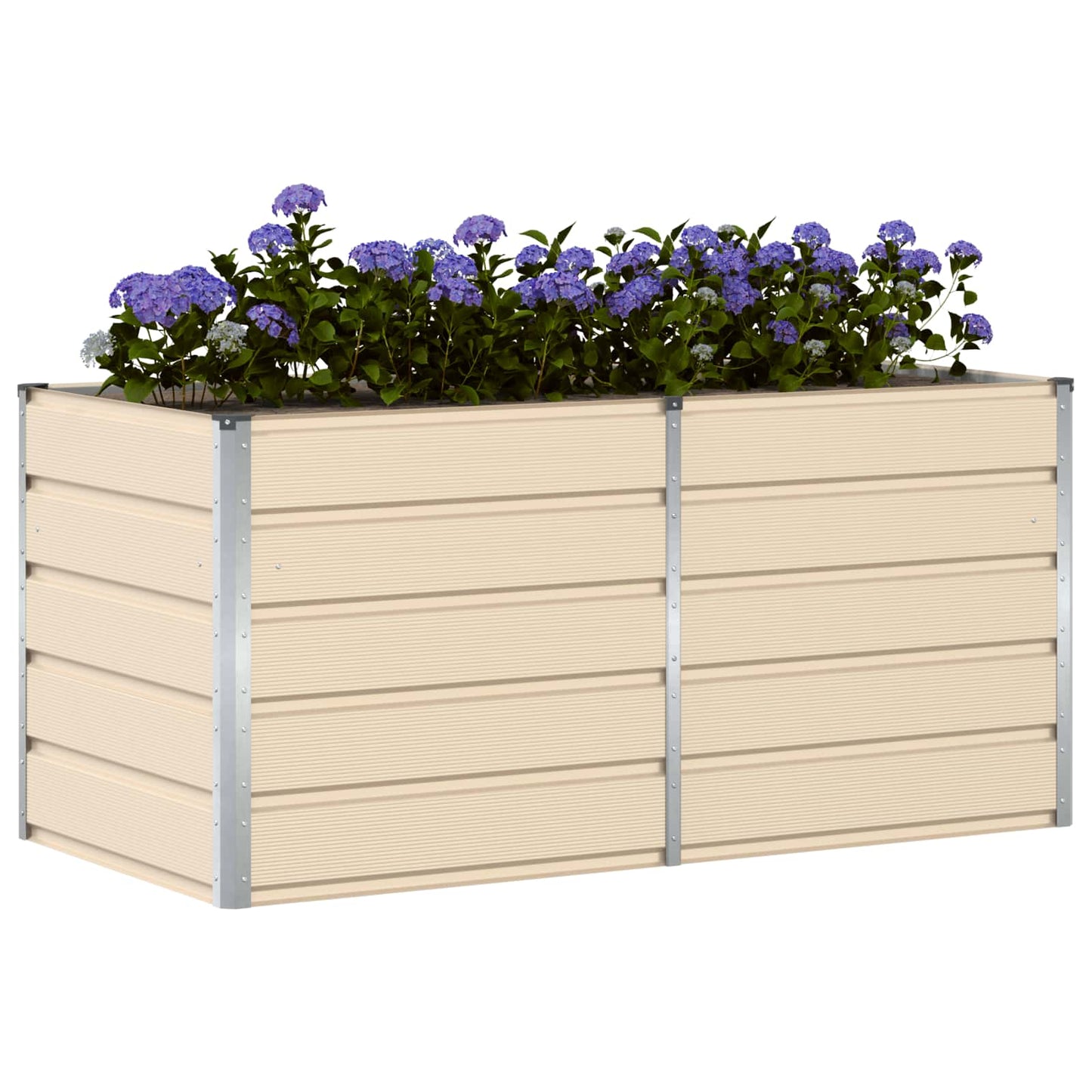Vidaxx jardinière ivoire 160 x 80 x 75 cm acier