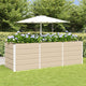 Vidaxx jardinière ivoire 240 x 80 x 75 cm acier