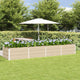 Vidaxx jardinière ivoire 320 x 80 x 45 cm acier