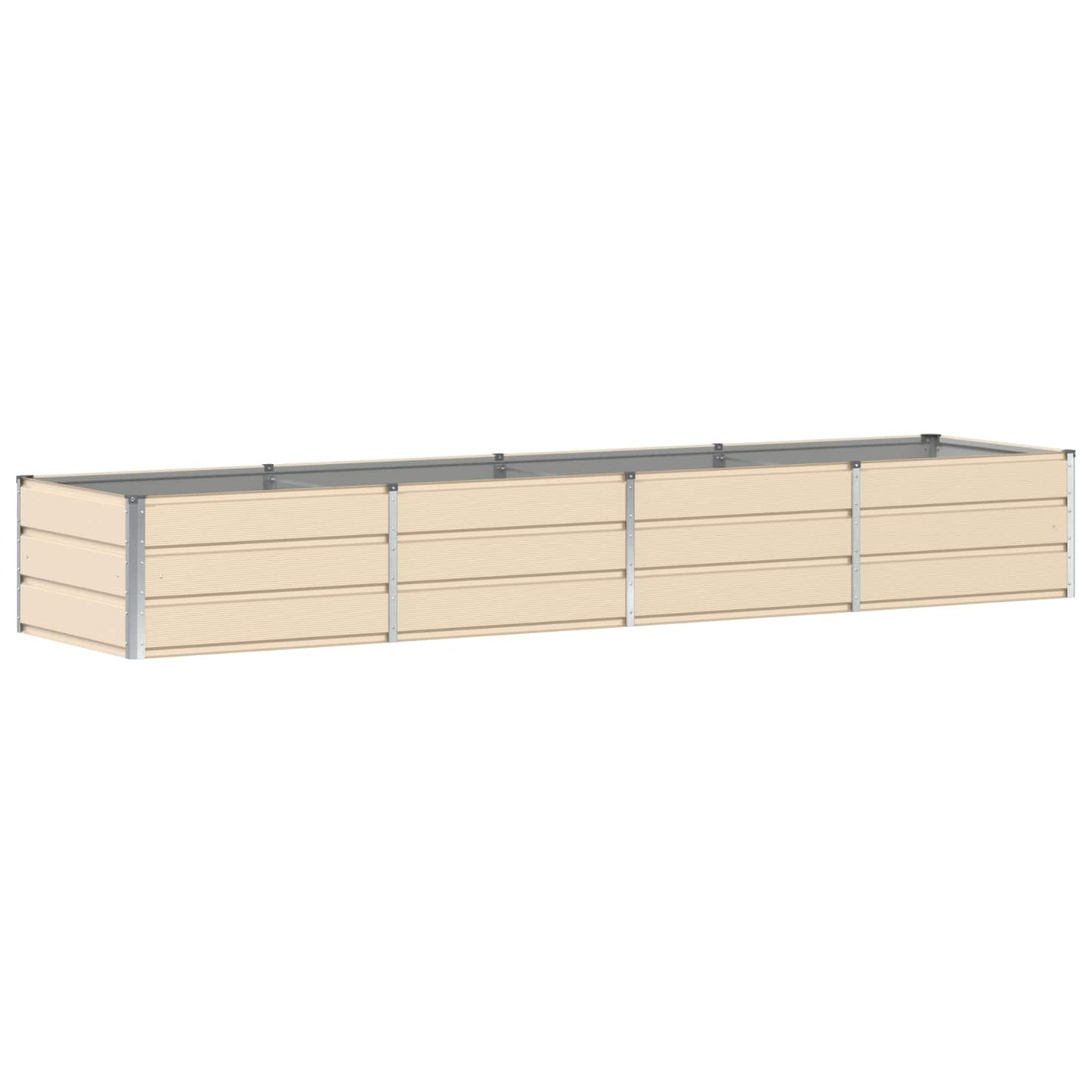 Vidaxx jardinière ivoire 320 x 80 x 45 cm acier