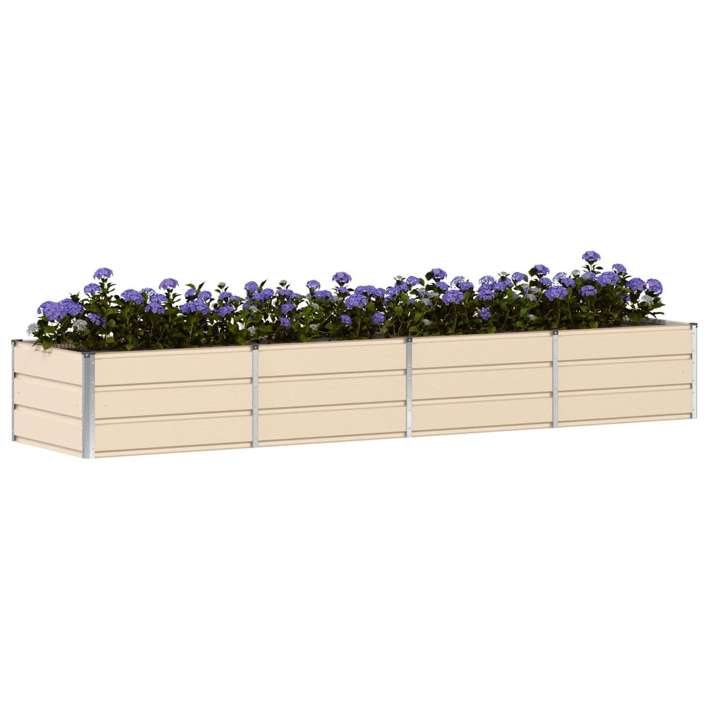 Vidaxx jardinière ivoire 320 x 80 x 45 cm acier