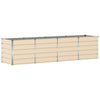 Vidaxx jardinière ivoire 240 x 80 x 75 cm acier