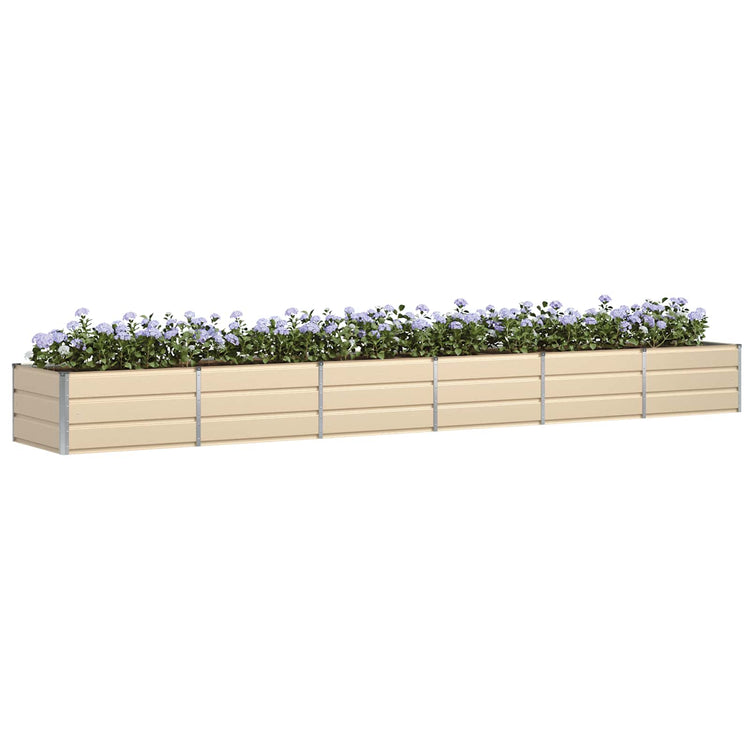 Vidaxx jardinière ivoire 480 x 80 x 45 cm acier