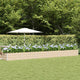 Vidaxx jardinière ivoire 600 x 80 x 45 cm acier
