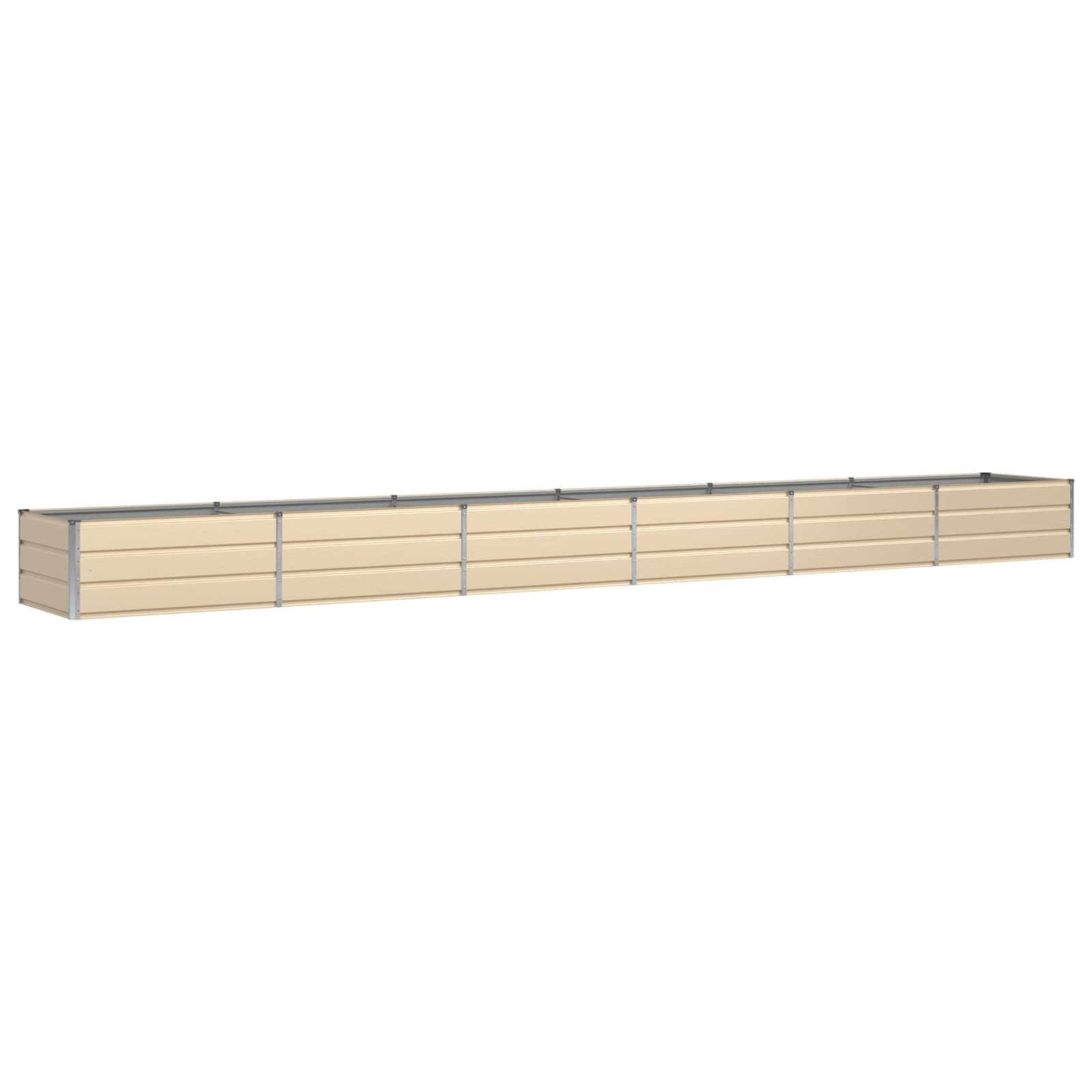 Vidaxx jardinière ivoire 600 x 80 x 45 cm acier