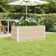 Vidaxx jardinière ivoire 100 x 50 x 45 cm en acier galvanisé