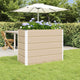 Vidaxx jardinière ivoire 480 x 50 x 45 cm en acier galvanisé