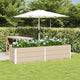 Vidaxx jardinière ivoire 480 x 50 x 45 cm en acier galvanisé