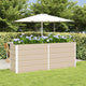 Vidaxx jardinière ivoire 480 x 50 x 45 cm en acier galvanisé