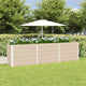Vidaxx jardinière ivoire 480 x 50 x 45 cm en acier galvanisé