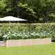 Vidaxx jardinière ivoire 480 x 50 x 45 cm en acier galvanisé