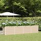 Vidaxx jardinière ivoire 480 x 50 x 45 cm en acier galvanisé