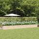 Vidaxx jardinière ivoire 480 x 50 x 45 cm en acier galvanisé
