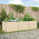 Vidaxx jardinière ivoire 195 x 100 x 45 cm en acier galvanisé