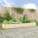 Vidaxx jardinière ivoire 195 x 100 x 45 cm en acier galvanisé