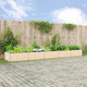 Vidaxx jardinière ivoire 195 x 100 x 45 cm en acier galvanisé