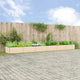 Vidaxx jardinière ivoire 195 x 100 x 45 cm en acier galvanisé